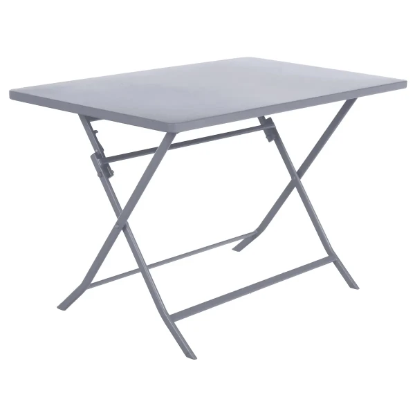 Stół ogrodowy metalowy Greensboro 110x70, szary quartz - Hesperide
