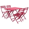 Stół ogrodowy metalowy Greensboro 110x70, pomegranate - Hesperide