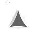 Żagiel przeciwsłoneczny trójkątny Curacao 3x3x3 m, biały - Hesperide