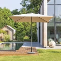 Parasol ogrodowy kwadratowy, Soya 2.5x2.5m, taupe - Hesperide