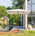 Parasol ogrodowy kwadratowy, Soya 2.5x2.5m, beżowy - Hesperide