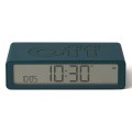 Budzik elektroniczny, dwustronny Flip Classic, niebieski Duck Blue - Lexon