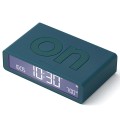 Budzik elektroniczny, dwustronny Flip Classic, niebieski Duck Blue - Lexon