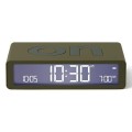 Budzik elektroniczny, dwustronny Flip Classic, khaki - Lexon