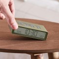 Budzik elektroniczny, dwustronny Flip Classic, khaki - Lexon