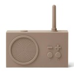 Radio przenośne, wodoodporne Bluetooth, Tykho 3, taupe – Lexon