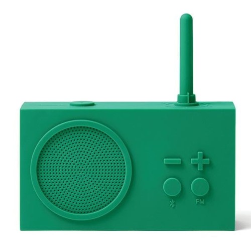 Radio przenośne, wodoodporne Bluetooth, Tykho 3, zielone – Lexon