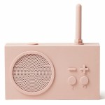 Radio przenośne, wodoodporne Bluetooth, Tykho 3, różowe – Lexon