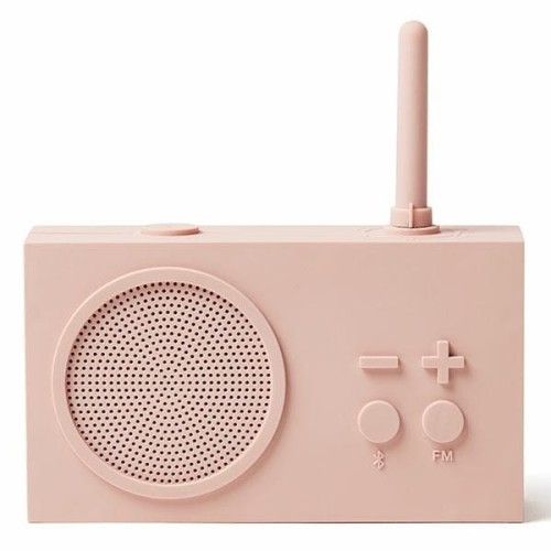 Radio przenośne, wodoodporne Bluetooth, Tykho 3, różowe – Lexon