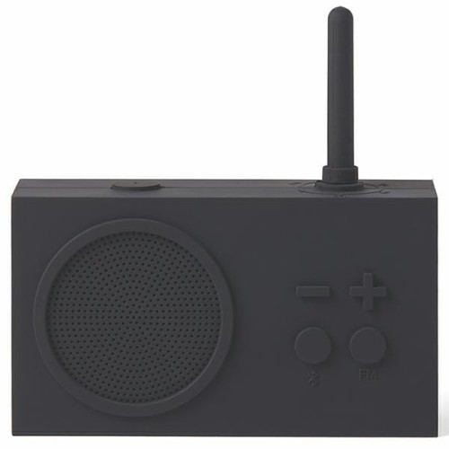 Radio przenośne, wodoodporne Bluetooth, Tykho 3, czarne – Lexon