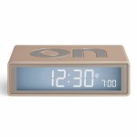 Budzik sterowany radiowo, na baterie Flip+, gold - Lexon