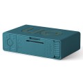 Budzik na baterie, podróżny Flip+ Travel, niebieski Duck Blue - Lexon