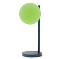 Lampka z ładowarką indukcyjną Bubble, ciemnoniebieska - Lexon