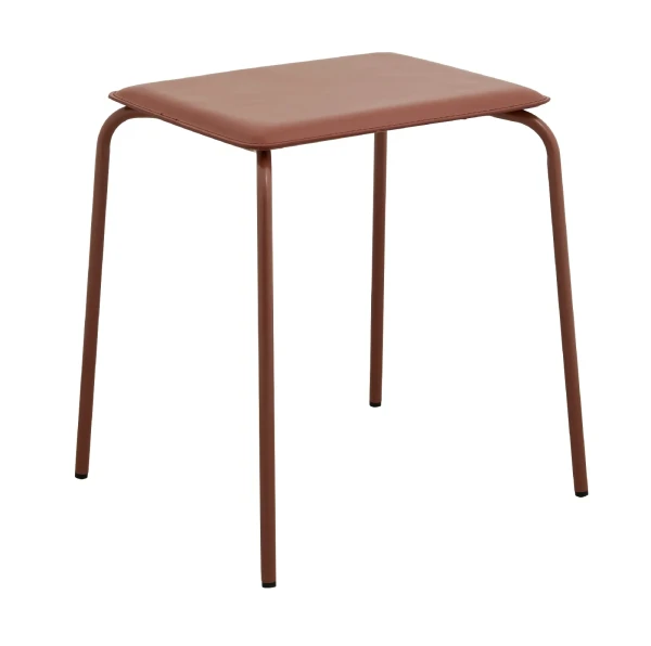 Stołek tapicerowany Esa, Rust Red - Nordal