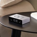 Budzik zegar elektroniczny Flip Premium, aluminum - Lexon