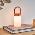 Bezprzewodowa lampa stołowa Horizon LED, pomarańczowa - Lexon