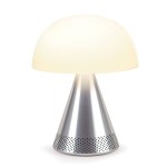 Lampa z głośnikiem bluetooth Mina Audio Led, bezprzewodowa, aluminium - Lexon