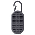 Głośnik bluetooth, wodoodporny, przenośny, Mino T, szary - Lexon