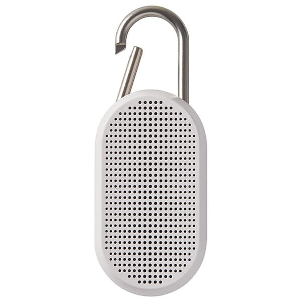 Głośnik bluetooth, wodoodporny, przenośny, Mino T, biały mat - Lexon