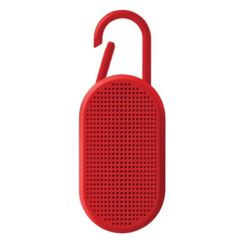 Głośnik bluetooth, wodoodporny, przenośny, Mino T, czerwony - Lexon
