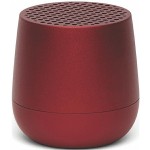 Głośnik bluetooth mały Mino+ Alu, czerwony - Lexon
