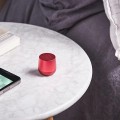 Głośnik bluetooth mały Mino+ Alu, czerwony - Lexon