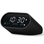 Budzik z termometrem Ray Clock, czarny - Lexon