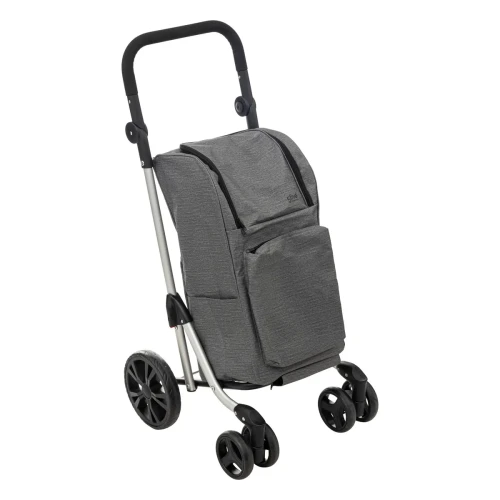 Wózek na zakupy na 4 kółkach, składany Gris 46L – 5five