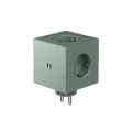 Rozgałęziacz z USB, Square 2, Oak Green zielony - Avolt
