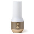 Lampa stołowa bezprzewodowa z głośnikiem i USB, Terrace+, złota - Lexon