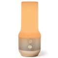 Lampa stołowa bezprzewodowa z głośnikiem i USB, Terrace+, złota - Lexon