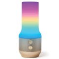 Lampa stołowa bezprzewodowa z głośnikiem i USB, Terrace+, złota - Lexon