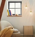 Lampa wisząca kula szklana Chisell 15 z efektem wirowym - Nordlux