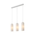 Lampa wisząca trzy klosze szklana Miella biała, mleczne szkło - Nordlux
