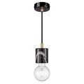 Lampa marmurowa Siv oprawka kabel z podsufitką, czarna - Nordlux