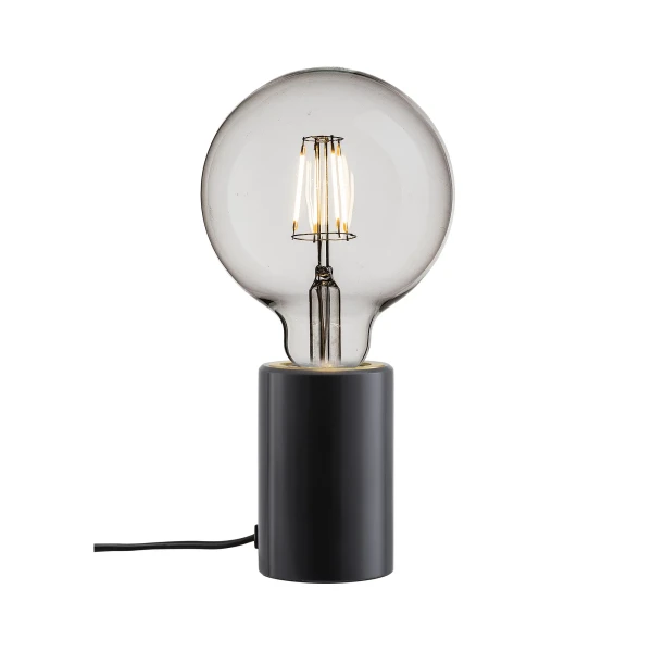 Lampa marmurowa stołowa Siv, czarna - Nordlux