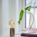 Lampa marmurowa stołowa Siv, brązowa - Nordlux
