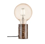Lampa marmurowa stołowa Siv, brązowa - Nordlux