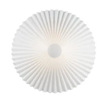 Wall lamp with movable arm and white pleated shade Break - Nordlux