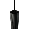 Lampa wisząca tuba karbowana Vico, czarna - Nordlux