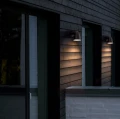 Kinkiet IP44, Front, czarny - Nordlux