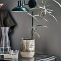 Ceramiczna osłonka na doniczkę Happy, Khaki - House Doctor