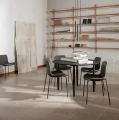 Czarna lampa wisząca tuba Pipe Three56 z żelaza NORR11