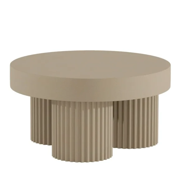 Okrągły stolik kawowy Gear Low, Chai latte - NORR11