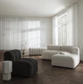 Stolik pomocniczy kolumna Quartz Chalk z betonu włóknistego - NORR11