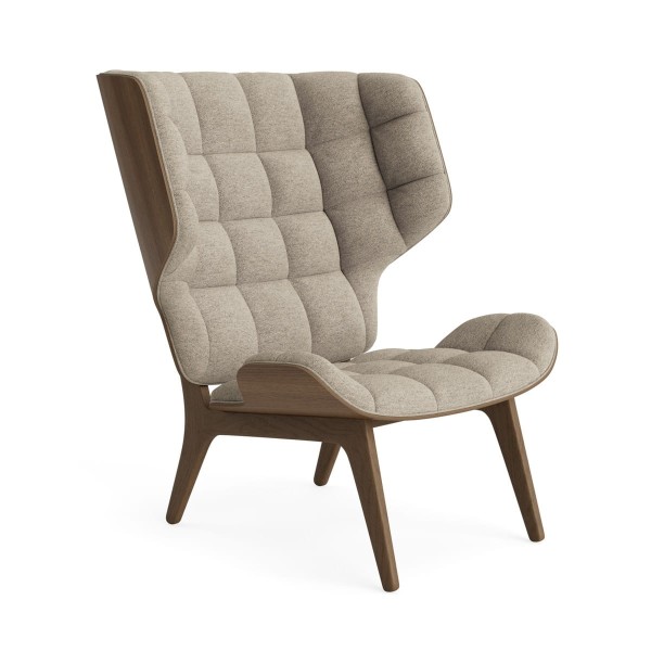 Fotel tapicerowany boucle Mammoth, dąb Light Smoked, Barnum Bouclé 03 - NORR11