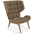 Fotel boucle Mammoth, dąb i tapicerka Grain 61230 - NORR11