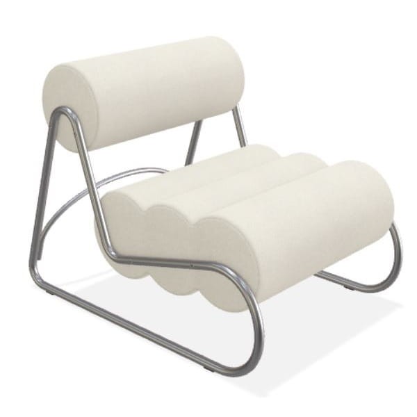 Fotel do salonu nowoczesny Fave, boucle Grain 60300 - NORR11