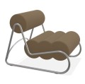 Fotel do salonu nowoczesny Fave, boucle Grain 61230 - NORR11