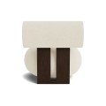 Fotel designerski Hippo Lounge, Dark Smoked Barnum Bouclé 24 - NORR11